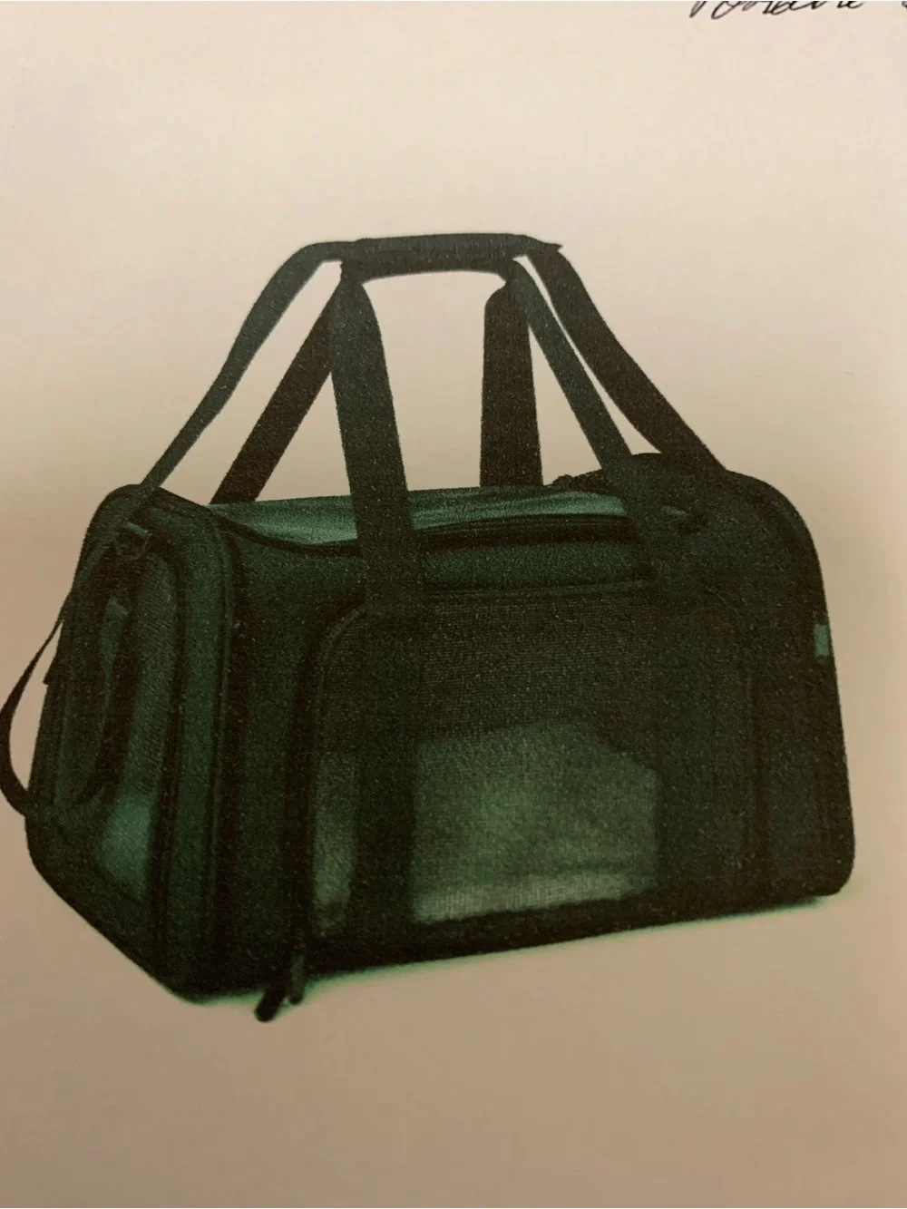 Henkelion pet carrier for up to 15lbs. Black